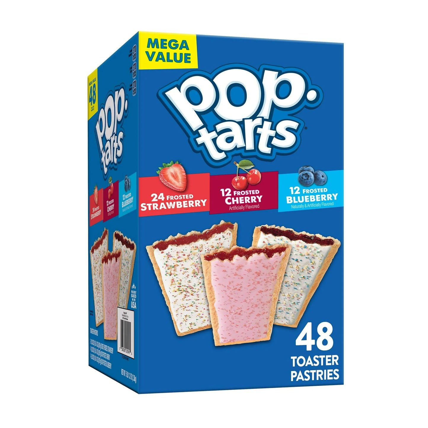 Pop-Tarts Variety Pack Toaster Pastries, Breakfast Foods, Shelf-Stable, 81.2 oz (48 Count)