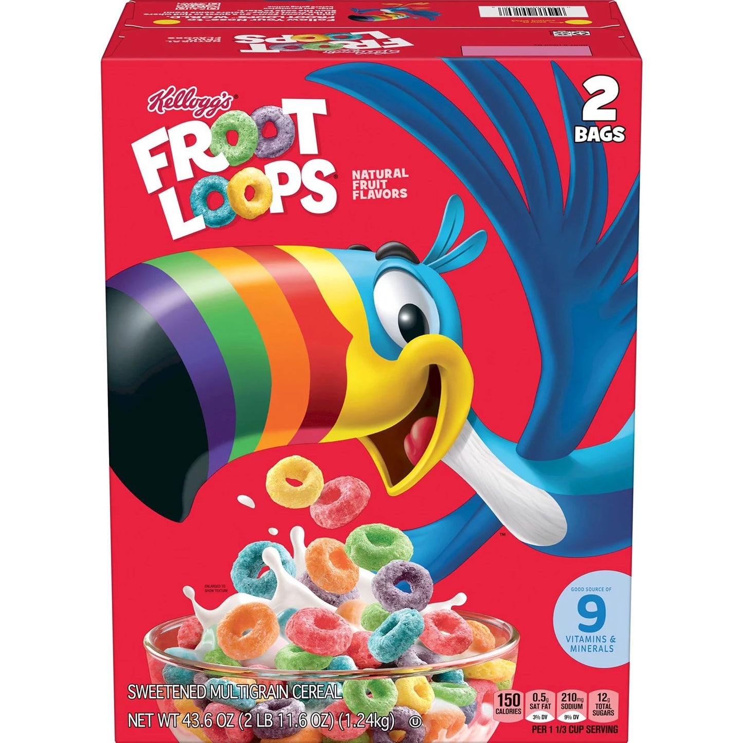 Kellogg's Froot Loops 43.6 oz. (2lbs 11.06 ounces)