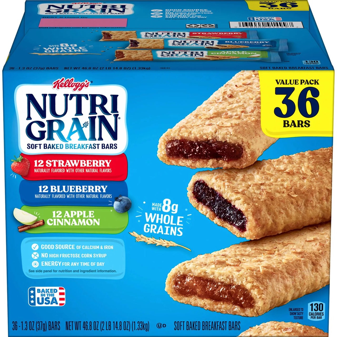Nutri-Grain Bars Variety Pack, 1.3 oz., 36 pk.