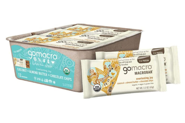 GoMacro Coconut + Almond Butter + Chocolate Chips, 12 Pack