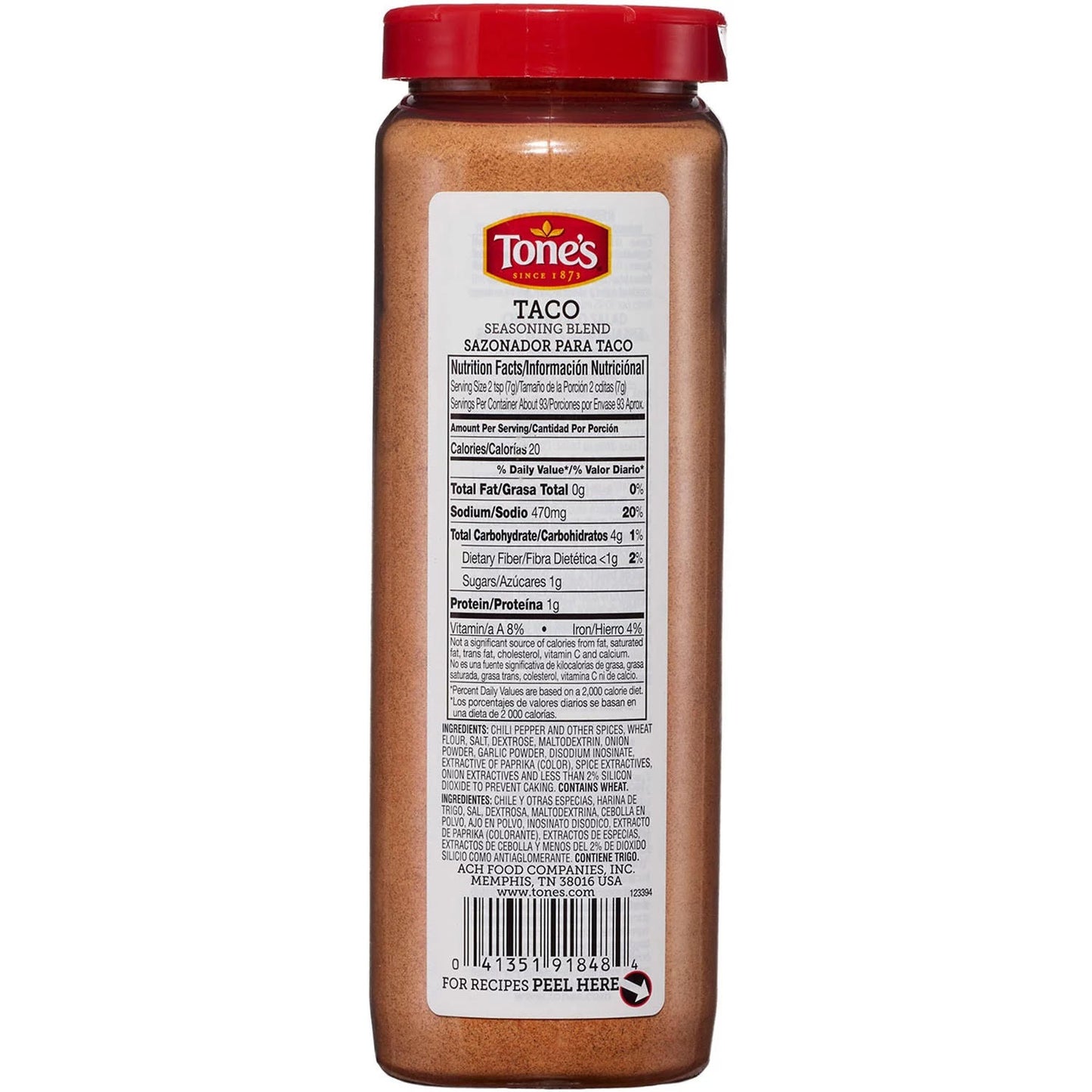 Tones Taco Seasoning (23 Ounce)
