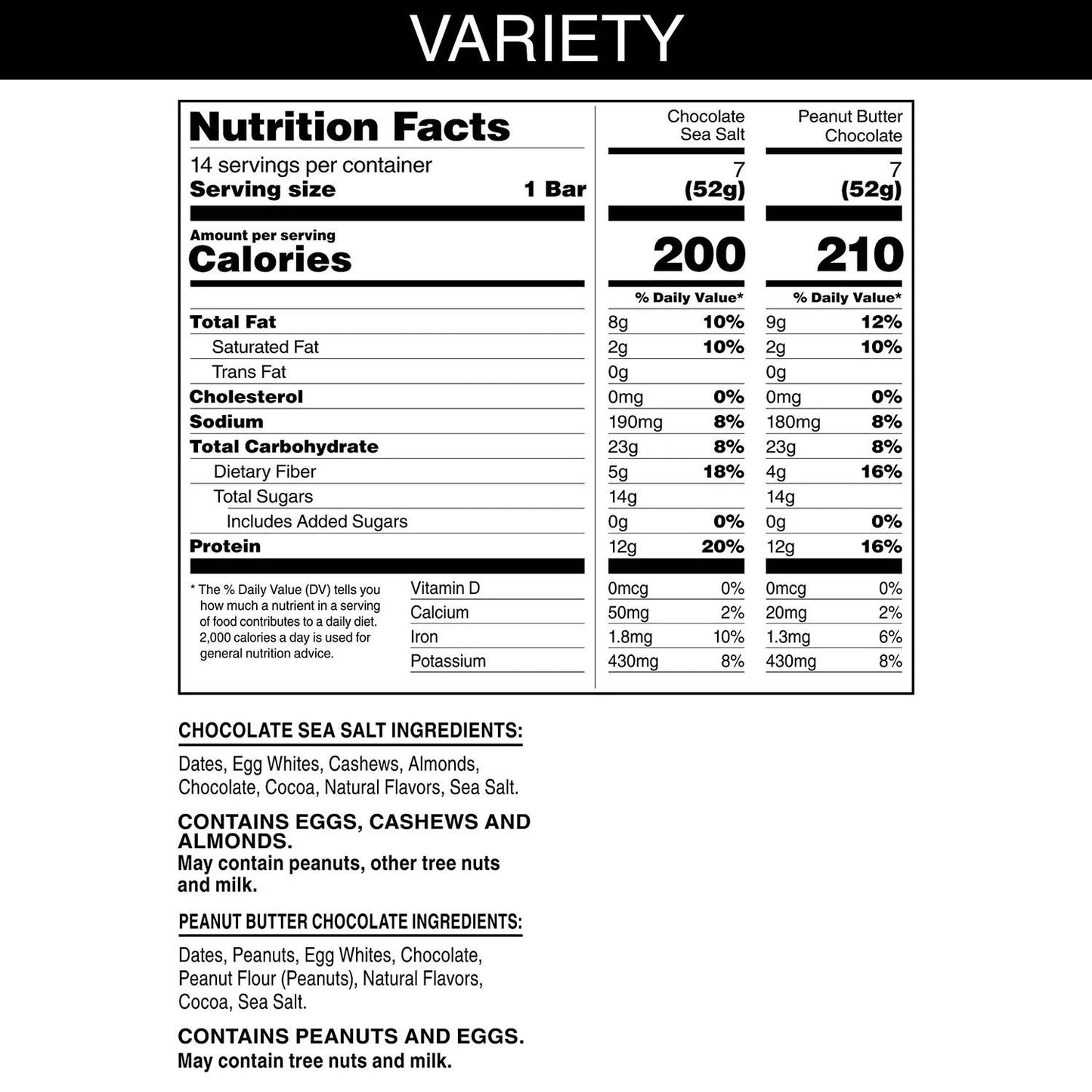 RXBAR Minis Variety Pack Chewy Protein Bars, Ready-to-Eat, Protein Snack, 7.3 oz, 8 Count
