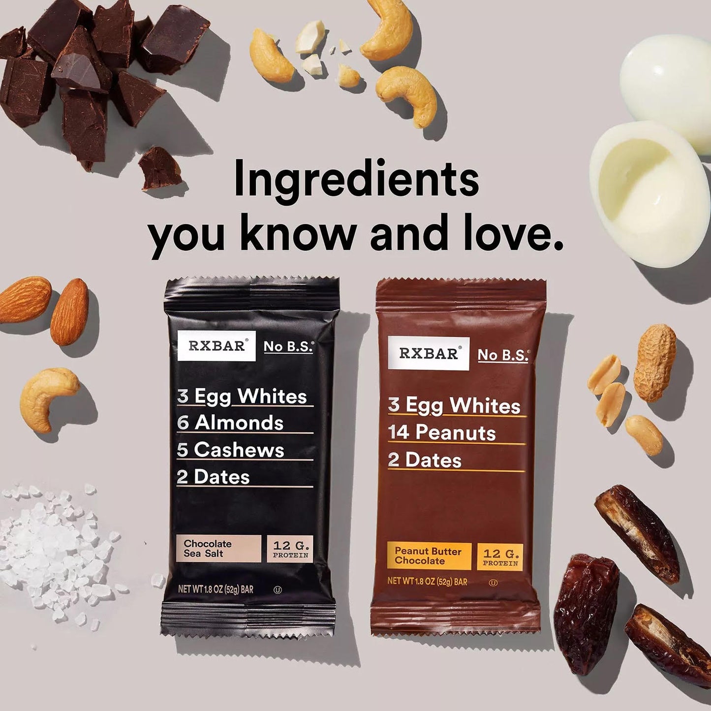 RXBAR Minis Variety Pack Chewy Protein Bars, Ready-to-Eat, Protein Snack, 7.3 oz, 8 Count